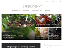 Tablet Screenshot of greenopedia.com